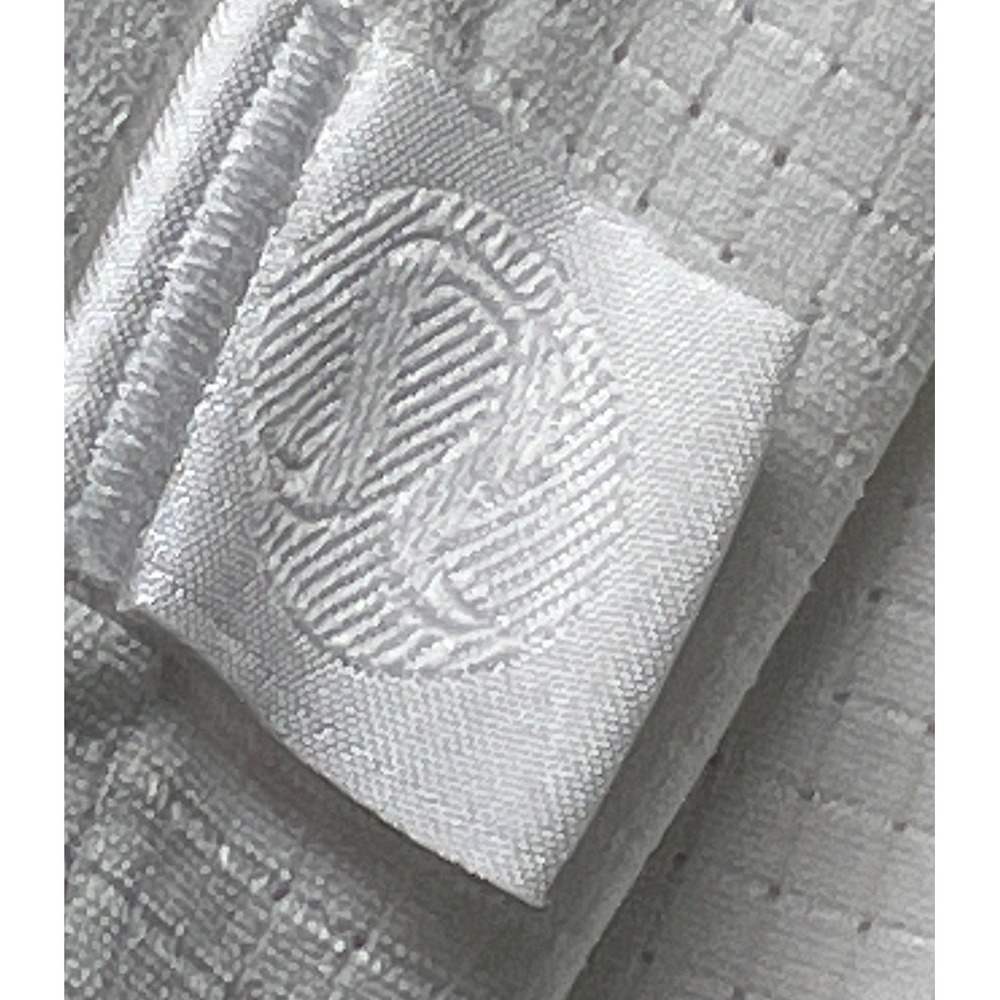 Lululemon Button Down Shirt Mens XL White Grid Ripstop S/S Work Travel Preppy